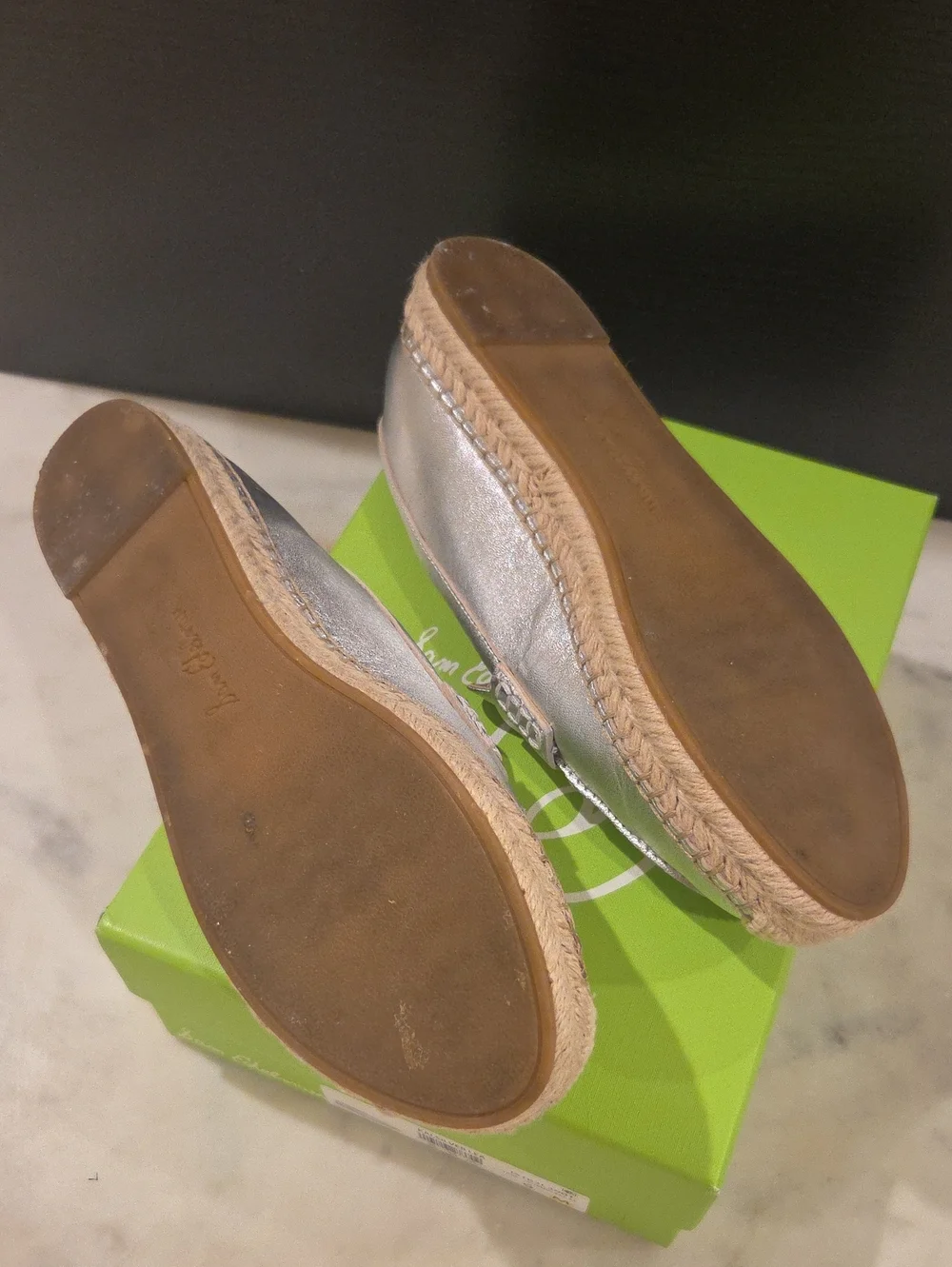 Sam Edelman metallic silver
